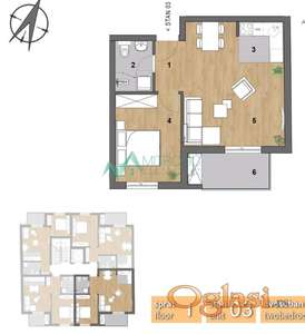 Komforan dvosoban stan na odličnoj lokaciji 