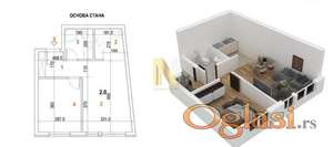 NOV jednoiposoban stan na Telepu (CENA SA PDV-OM)