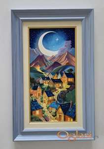 Ulje na platnu - Meseceva dolina, prelepa slika!