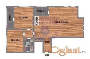 Trosoban 68m2 Trandžament
