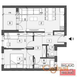 ADICE, 58m2, Dvoiposoban sa pdv, Izgradnja