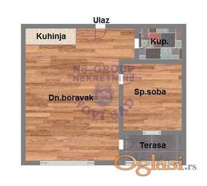 Dvosoban 36m2 BULEVAR PATRIJARHA PAVLA