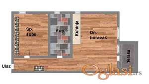 Kompletno namešten - 41m2 - parking mesto u ceni