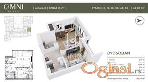 Omni Plaza, Višnjička, dvosoban 42 m2, bez provizije ID#1015