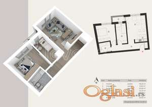 NOVI SAD - PODBARA - 54.08 m2