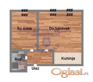 Podbara, Novi Sad DVOSOBAN  NOV - POVRAT PDV-A