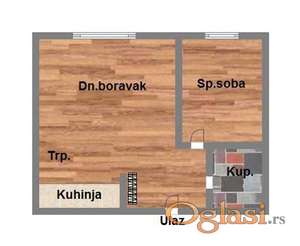 - 33m2 jednoiposoban - Somborski Bulevar -
