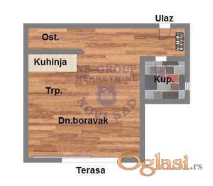 Odlicna garsonjera sa gratis terasom!!