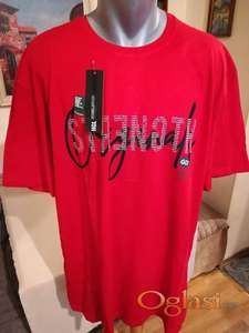 Nova muska pamucna markirana majica Highlander u velikom broju 6XL Crvena Novo