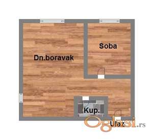 Dvosoban 38m2 Telep