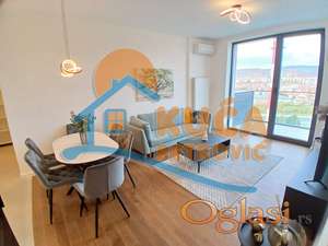 Izdaje se luksuzno opremljen jednoiposoban stan u kompleksu Planet residence, 61m2, cg, inverter klima