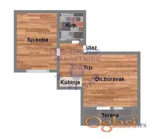 Dvosoban stan na Adicama, 45m2