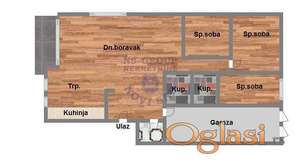 Četvorosoban 112m2 Petrovaradin