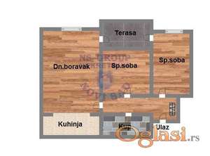 Dvoiposoban stan 57m2 Podbara