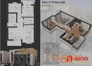 NOV TROSOBAN STAN NA KLISI – POVRAT PDV-A, PARKING MESTO U CENI!