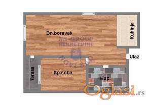 Dvosoban - 44m2 - PDV!