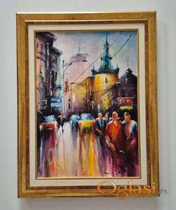 Ulje na platnu - Moj Beograd, prelepa slika!