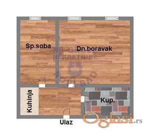 Jednoiposoban stan na Sajmu,27m2