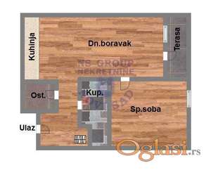 Dvosoban 44m2 Podbara