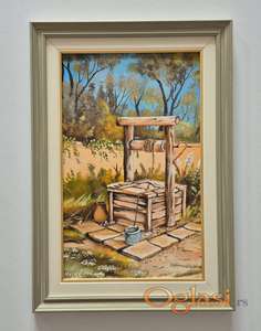 Ulje na platnu - Bunar, prelepa slika!