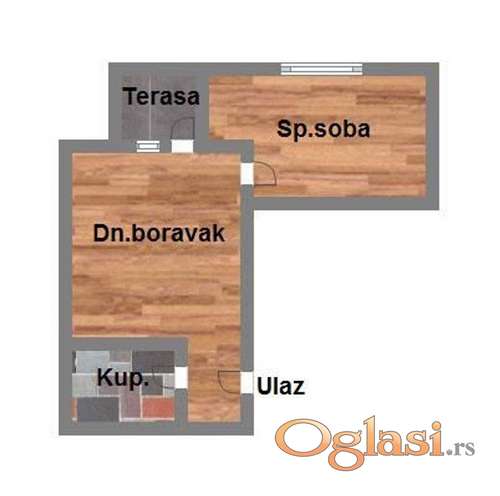 Bulevar evrope, jednoiposoban stan 34m2!