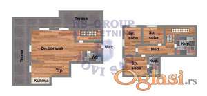 Odličan četvorosoban u izgradnji na Bulevaru Patrijarha Pavla