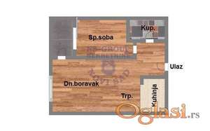 Dvosoban stan u izgradnji na Podbari