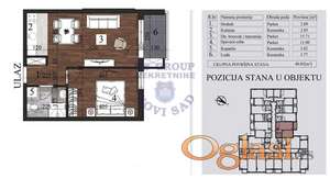 Dvosoban stan u izgradnji na Grbavici