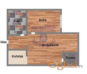 Jednoiposoban 43m2 Somborski bulevar