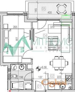 Sremska Kamenica.  45m2. Dvosoban stan sa povratom PDV-a!  