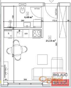 VETERNIČKA RAMPA, 26m2, Garsonjera, Izgradnja
