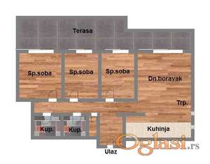 Četvorosoban - 119m2 - Petrovaradin
