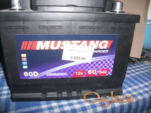 NOV AKUMULATOR MUSTANG 60 AH SA GARANCIJOM I RAČUNOM