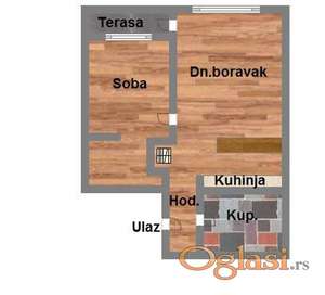 Nov, dvosoban stan u izgradnji, cena sa povratom PDV-a