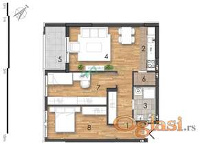 Odličan trosoban stan od 65m2, uskoro useljiv! 