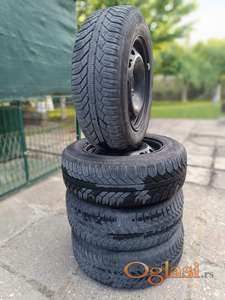 Fiat Lancia celicne felne sa M+S gumama 195/65-15