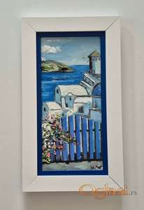 Ulje na lesonitu - Kapija Grcke, prelepo!