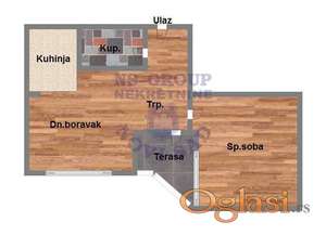 Dvosoban, 44m2 Socijalno