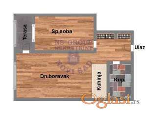 Odličan dvosoban stan na Telepu!