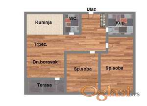 Strukturno i organizaciono fenomenalan stan sa dve spavaće sobe na Novom Naselju