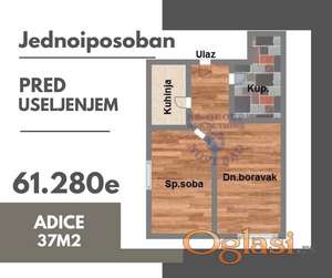 Jednoiposoban stan pred useljenjem !