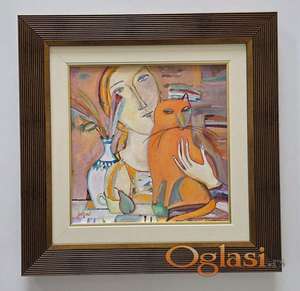 Ulje na platnu - Narandzasti cuvar, prelepa slika!