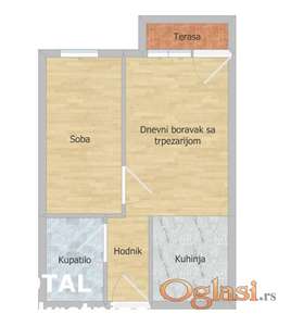 STAN - NOVI SAD - BULEVAR PATRIJARHA PAVLA - 30m2 - 105000 evra