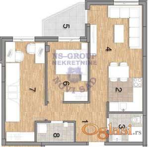 U izgradnji stan sa dve spavaće-Telep