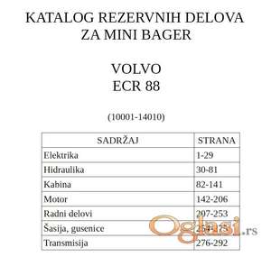 Volvo ECR 88 mini bager - Katalog delova