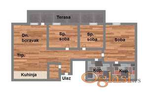 85m2 u izgradnji, parking mesto u ceni - Nova Detelinara