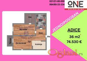 Odličan jednoiposoban u izgradnji, pouzdan investitor! Rok izgradnje mart 2026.