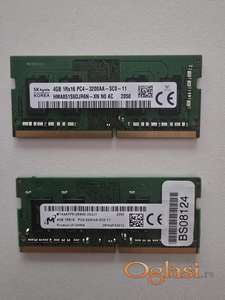 2x4GB DDR4 3200MHz RAM za laptop