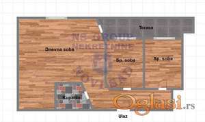 Na prodaju trosoban stan na Novoj Detelinari