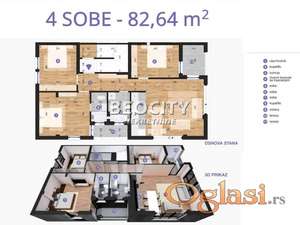 Novi Sad, Telep, Heroja Pinkija, 4.0, 83m2